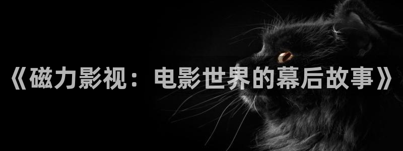奸臣神马影院在线观看：《磁力影视：电影世界的幕后故事》